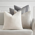 MIULEE Timeless Neutral Pillow Covers 16x16 Inch Set of 4 Mid Century Modern by MIULEE