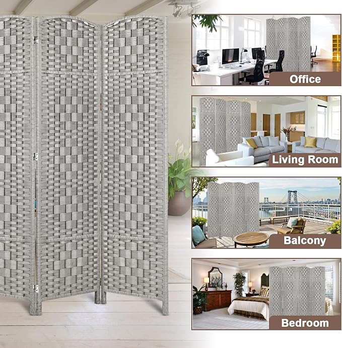 Rose Home Fashion 6 ft Tall Room Divider, Room Dividers and Folding Privacy - Image 6