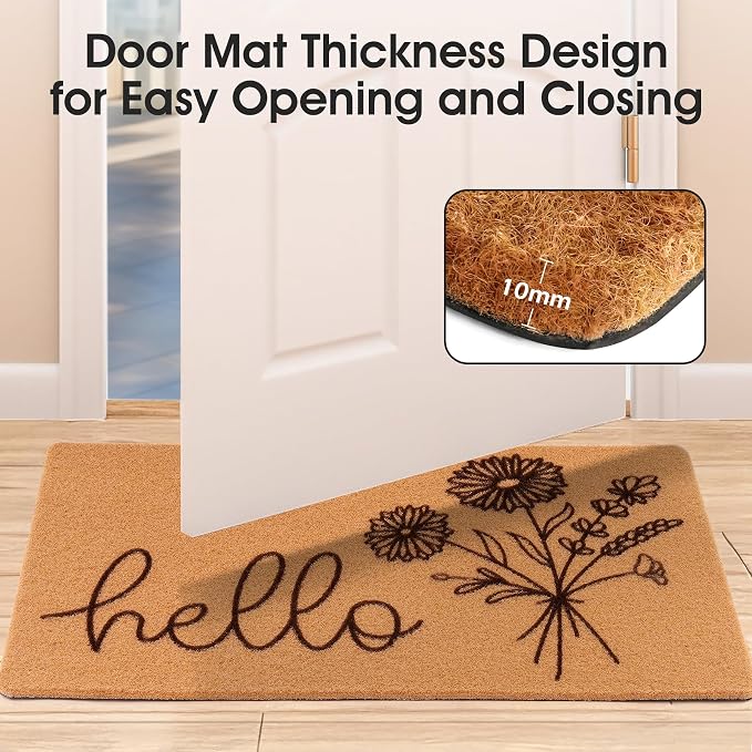 Hello Spring Door Mat for Front Door Welcome Matt Outdoor - Image 5