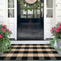 IOHOUZE Buffalo Plaid Checkered Rug 27.5 x 43 Inches Front Door Mats, Washable by iOhouze