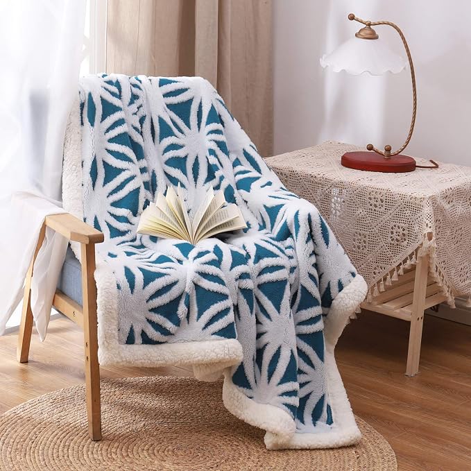 LOMAO Sherpa Fleece Blanket Fuzzy Soft Throw Blanket Dual Sided Blanket - Image 2