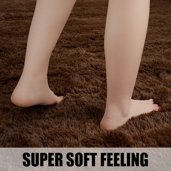 Merelax Modern Soft Fluffy Large Shaggy Rug - Image 4