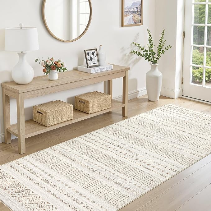 cotiled Washable 3x8 Runner Rugs: Washable Boho Rugs - Image 2
