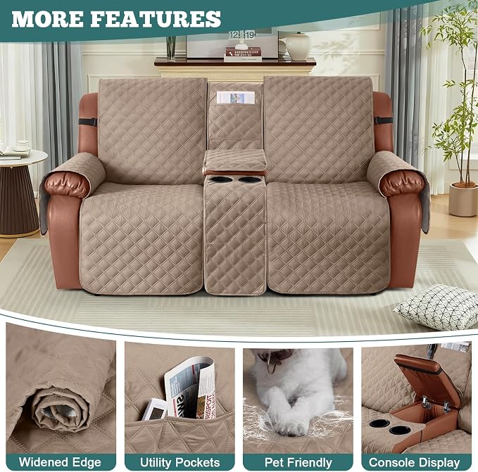 Ruaozz Waterproof Loveseat Recliner Cover - Image 5