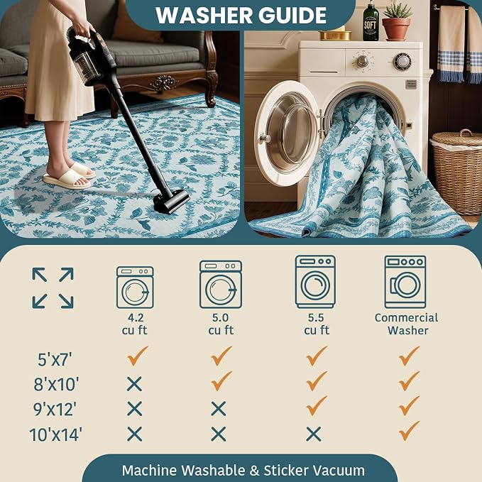 LIANLAM Washable Rug Area Rugs for Living Room - Image 5