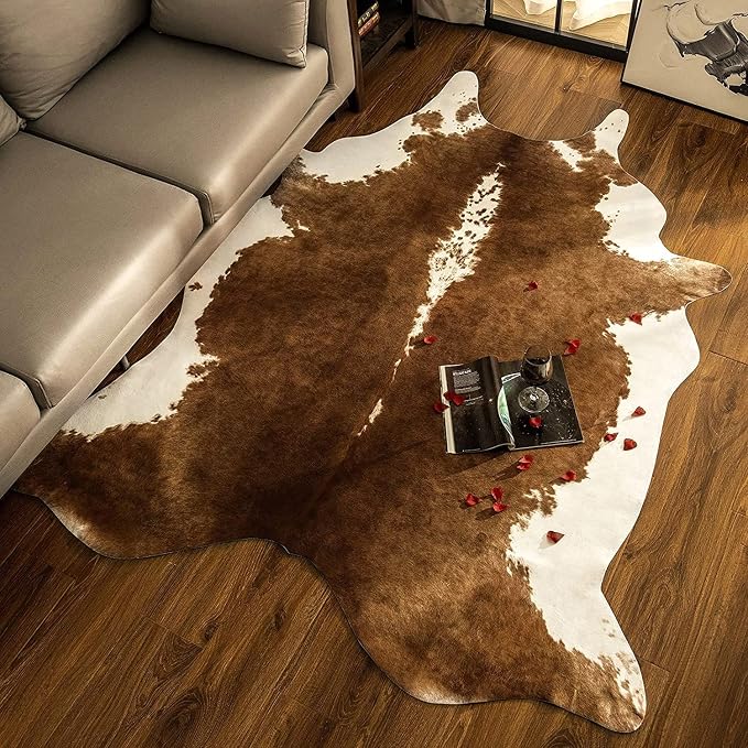 BENRON Premium Cowhide Rug, Faux Cow Hide Rugs - Image 6
