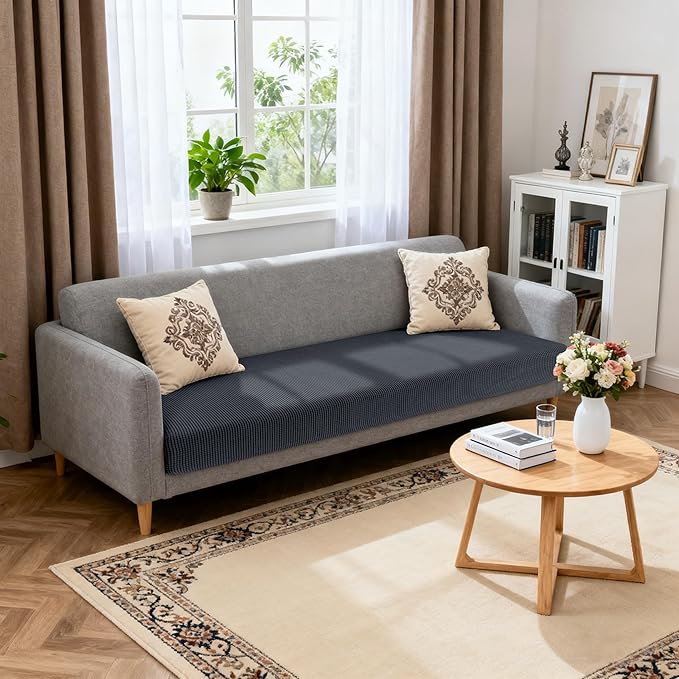 Hokway Stretch Couch Cushion Slipcovers X-Large Reversible Cushion Replacement by Hokway