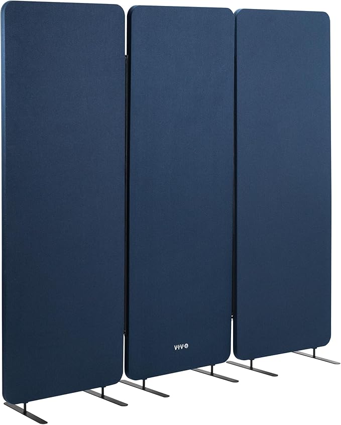 VIVO Freestanding 72 x 66 inch Privacy Panel, Cubicle Divider, Acoustic Wall by VIVO