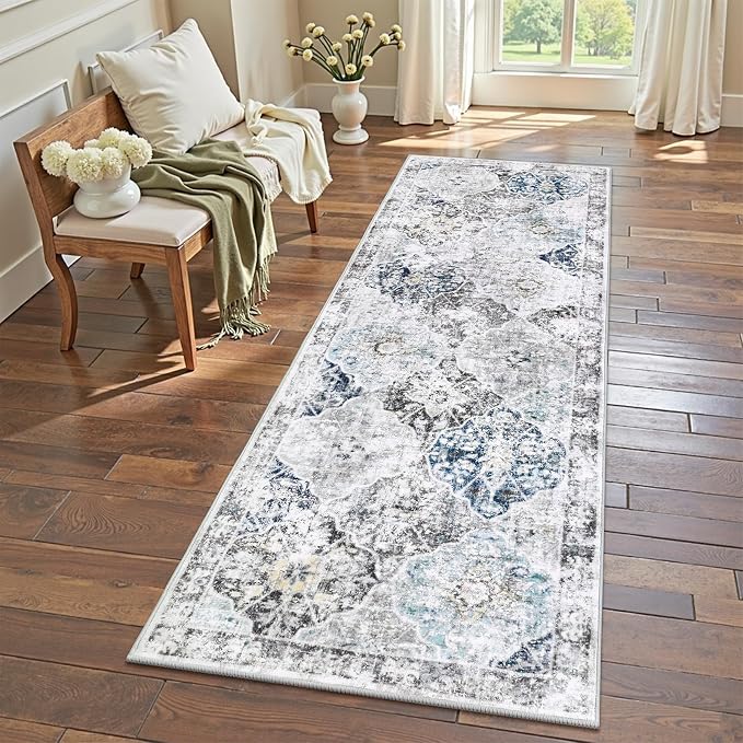 Ileading Washable Hallway Runner Rugs, 2x6 Non Slip Runners Area Rug by Ileading