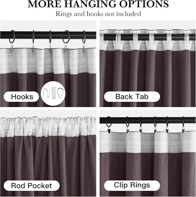 NICETOWN Dusty Rose Pink Soft Velvet Curtains 120 inch Long, Thermal Insulated - Image 5