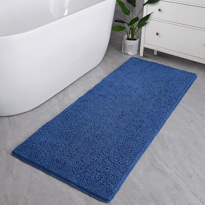 LOCHAS Luxury Bathroom Rug Shaggy Bath Mat 24 x 70 Inch, Washable Non Slip Bath - Image 6
