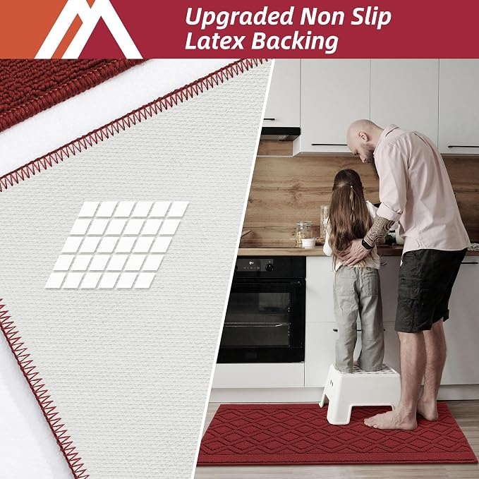 COSY HOMEER-Kitchen-Rugs-and-Mats 20"x30" Non Slip Kitchen Mats - Image 4