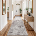 3x10 Washable Hallway Runner Rug – Abstract Non-Slip Mat by Puino