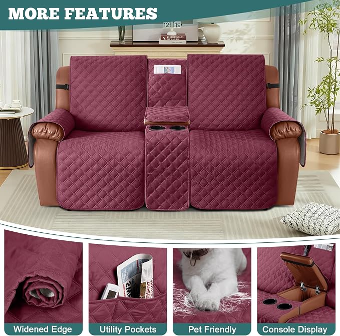 Ruaozz Waterproof Loveseat Recliner Cover - Image 5