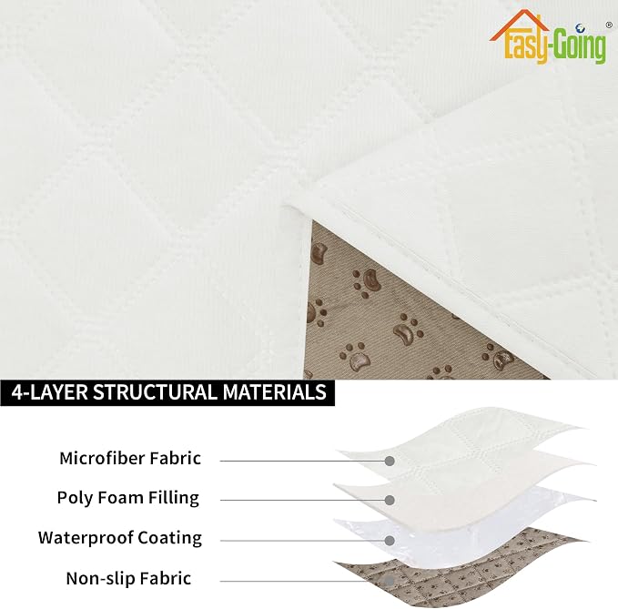Easy-Going Waterproof Oversized Chair Cushion Covers, Non-Slip Leakproof Sofa - Image 4