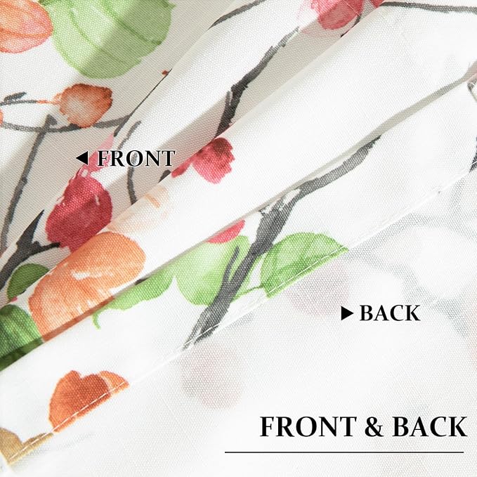 Leeva Blossoming Flower Farmhouse Valance, Rod Pocket Light Filtering Privacy - Image 5