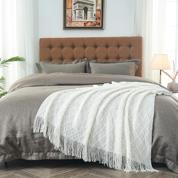 inhand Knitted Throw Blankets for Couch and Bed, Soft Cozy Knit Blanket - Image 7