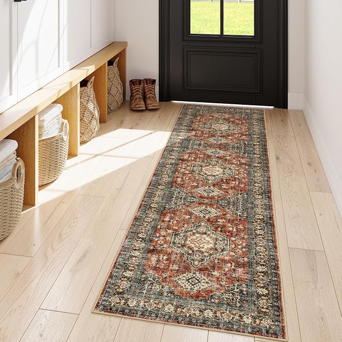 Lahome Oriental Washable Kitchen Runner Rug, 2x6 Carpet Runners - Image 2