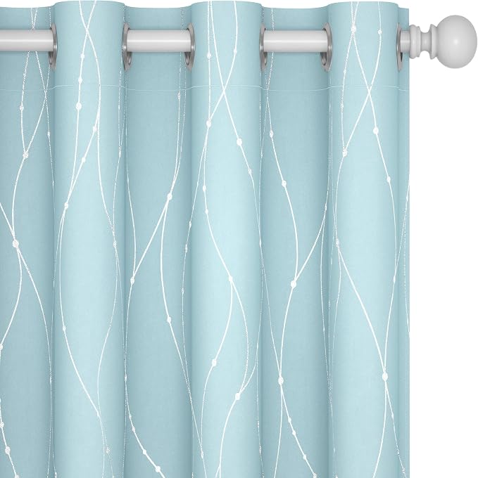 Deconovo Blackout Curtains, Thermal Insulated Soundproof Grommet Drapes by Deconovo