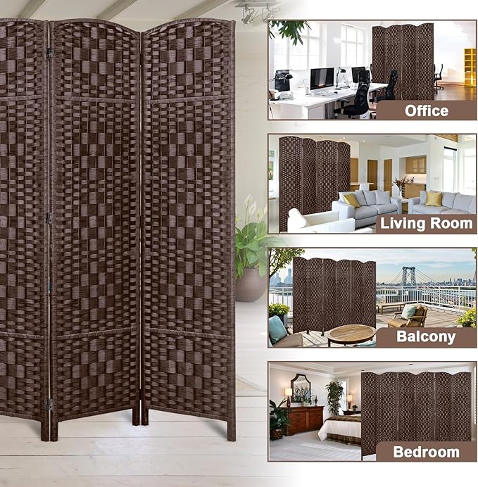 Rose Home Fashion 6 ft Tall Room Divider, Room Dividers and Folding Privacy - Image 7
