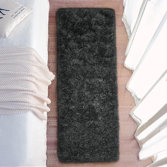 Chicrug Soft Runner Rugs for Bedroom Living Room Plush Fluffy Rug 2x8 Feet - Image 5
