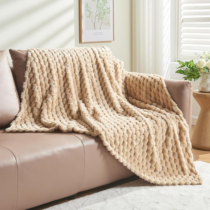 NEWCOSPLAY Super Soft Throw Blanket Brown Premium Silky Flannel Fleece 3D - Image 8