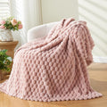 NEWCOSPLAY Super Soft Twin Blanket Pink Premium Silky Flannel Fleece 3D Clouds by NEWCOSPLAY