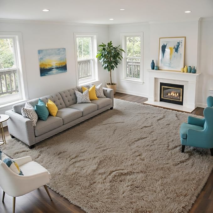 yongyangjuxin Fluffy Rug Shaggy Area Rug, Super Soft Shaggy Rugs - Image 2