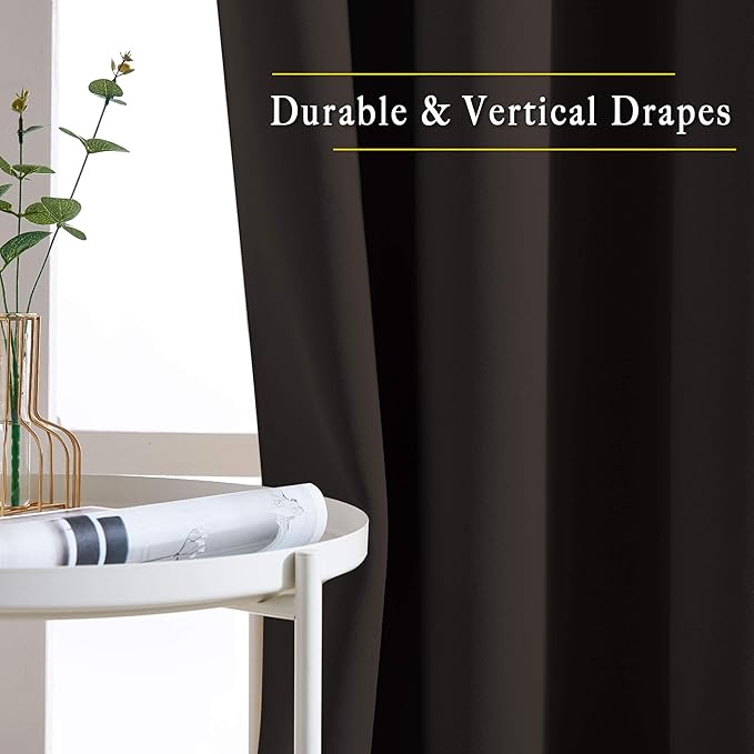 NICETOWN Room Darkening Curtains Extra Long 110 Inches, Grommet Thermal - Image 5