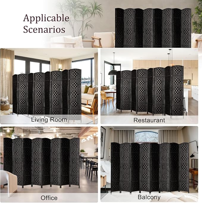 Rose Home Fashion 6 ft Tall Room Divider, Room Dividers and Folding Privacy - Image 7