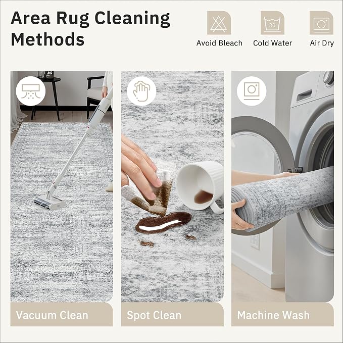 Runner Rug 3x10 Washable Non-Slip Hallway Runner Rugs - Image 9