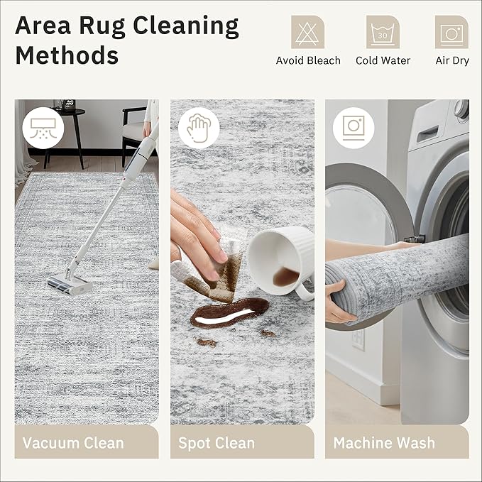Runner Rug 2x7 Washable Non-Slip Hallway Runner Rugs - Image 9