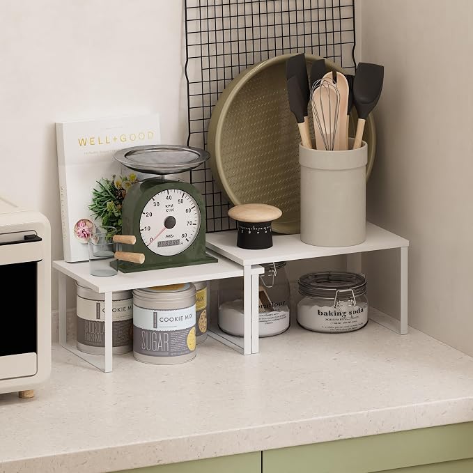 Furinno RAVEL Kitchen Countertop Organizer Set of 2, Counter Shelves, Kitchen - Image 2