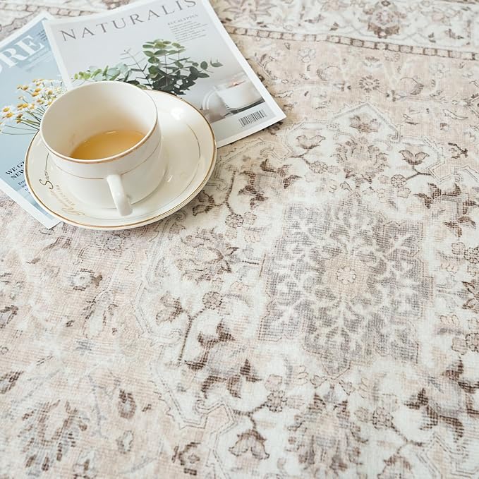 Washable Entryway 3x7 Runner Rug: Farmhouse Kitchen Hallway Rug Runner Wide - Image 6