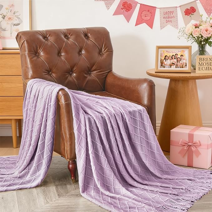 inhand Knitted Throw Blanket for Couch and Bed, Soft Living Room Home Decor - Image 9