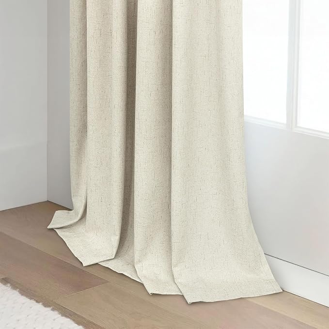 Pitalk Closet Curtains for Open Closet Doors Sliding Panels Burg 78 Inch Length - Image 9