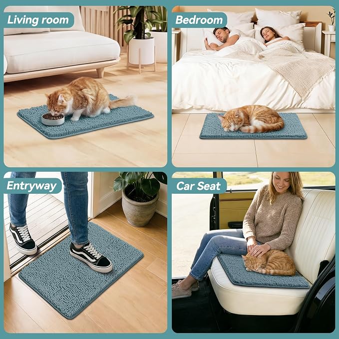 Bcoimo Super Absorbent Cat Door Mat, Pet Rugs - Image 6