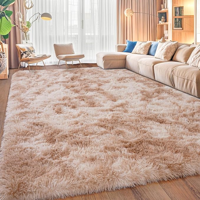 Upgrade Non-Slip Plush Rugs for Living Room, Soft Shaggy Carpets for Living Room - Image 3