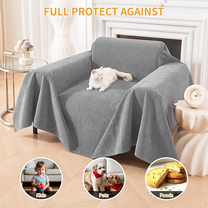 Deep Dream Cat-Scratch Resistant Armchair Couch Cover, Waterproof Sofa Cover - Image 5