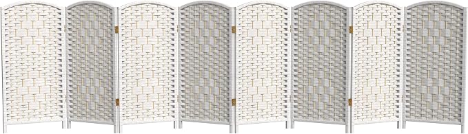 Red Lantern 3 ft. Short Diamond Weave Fiber Folding Screen by RedLantern