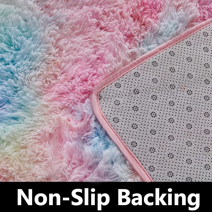 TABAYON Indoor Modern Soft 7x10 Shag Area Rugs, Non-Slip Plush Nursery Accent - Image 6