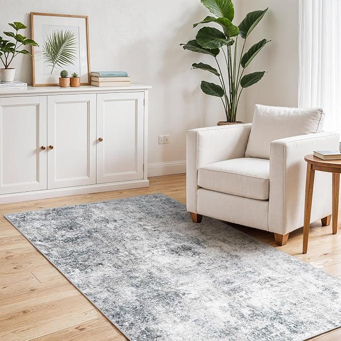 3x6 Washable Kitchen Runner Rug – Abstract Non-Slip Mat - Image 4