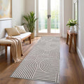 Modern Rug 2.5x10 Runners for Hallways, Abstract Kitchen Runner Rugs Non Slip by ROYHOME