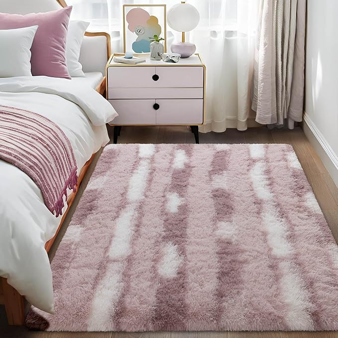 Meralax Abstract Pink Area Rugs - Image 2