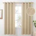 BGment Natural Beige Linen Curtains 72 Inch Length by BGment