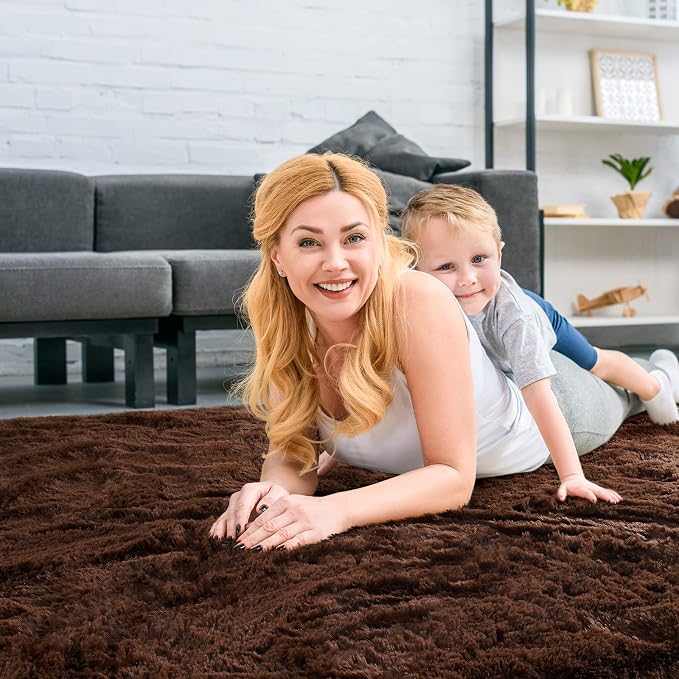 Merelax Soft Modern Indoor Large Shaggy Rug - Image 8