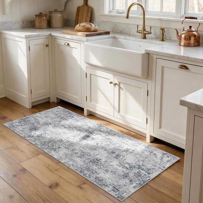 2x4 Area Rug for Entryway: Low Pile Washable Rug - Image 2