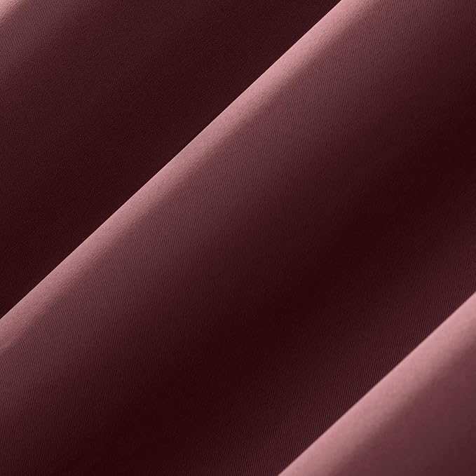 Sun Zero Easton Energy Saving Blackout Grommet Curtain Panel, Wine Red - Image 3