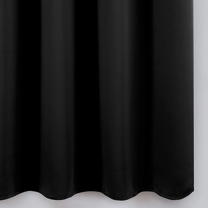 LEMOMO Black Thermal Blackout Curtains/52 x 54 Inch/Set of 2 Panels Room - Image 9