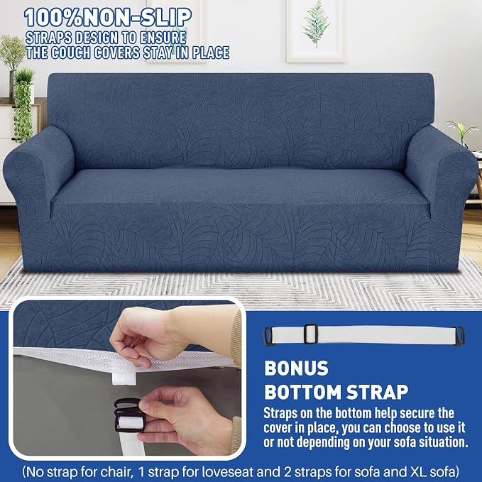 YEMYHOM Couch Cover Latest Jacquard Design High Stretch Sofa Covers - Image 5